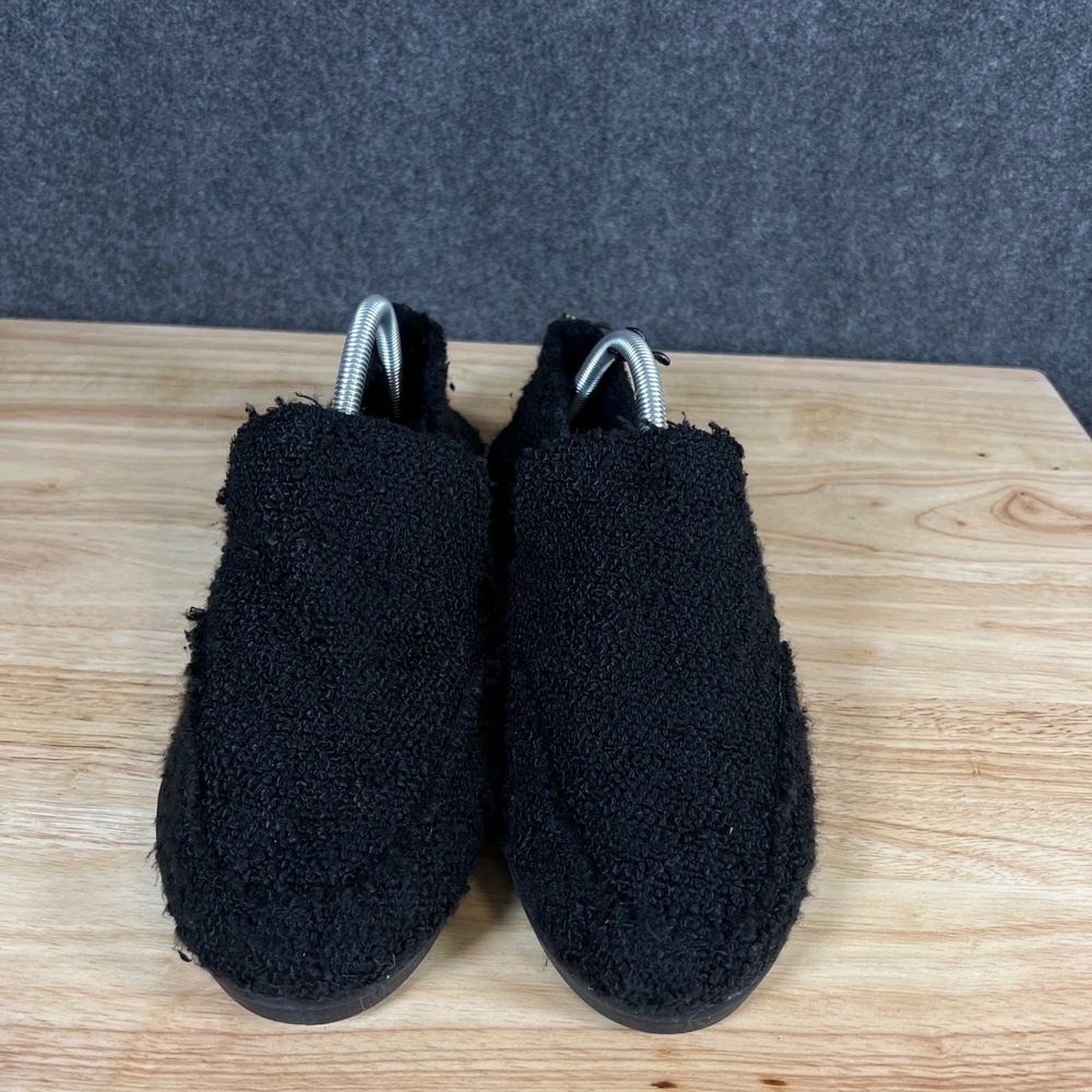 Vionic Beach Malibu Black Teddy Faux Shearling Slip On Sneakers Womens 10